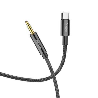 hoco UPA19 Type-C / USB-C Digital Audio Conversion Cable, Length: 1m(Black) - Video & Audio Cable by hoco | Online Shopping UK | buy2fix