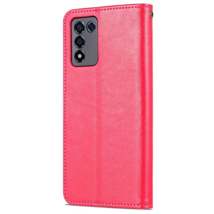 For OPPO K9s / Realme Q3s AZNS Sheepskin Texture Flip Leather Phone Case(Red) - Realme Cases by AZNS | Online Shopping UK | buy2fix