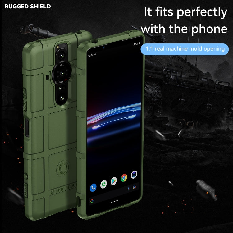 For Sony Xperia Pro-I Full Coverage Shockproof TPU Phone Case(Green) - Sony Cases by buy2fix | Online Shopping UK | buy2fix