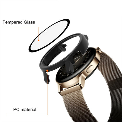 For Huawei Watch GT 3 42mm PC + Tempered Glass Watch Protective Case(Transparent) - Watch Cases by buy2fix | Online Shopping UK | buy2fix