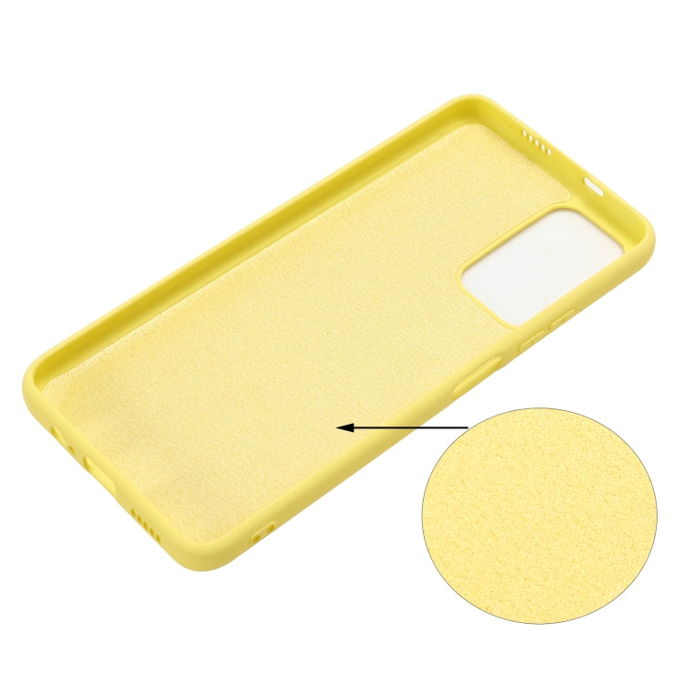 For Xiaomi Redmi Note 11 5G China / Note 11T 5G / Poco M4 Pro 5G Liquid Silicone Phone Case(Yellow) - Xiaomi Cases by buy2fix | Online Shopping UK | buy2fix