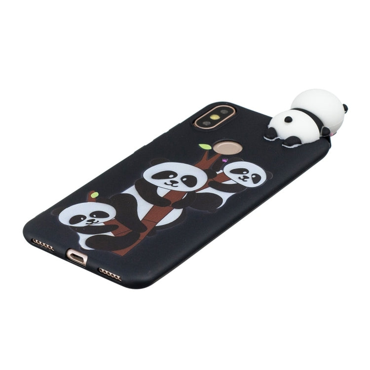 For Huawei Y6 (2019) Shockproof Cartoon TPU Protective Case(Three Pandas) - Huawei Cases by buy2fix | Online Shopping UK | buy2fix