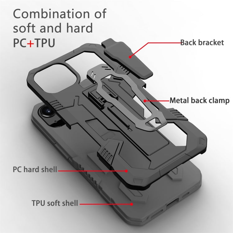 For iPhone 13 Pro Machine Armor Warrior PC + TPU Phone Case (Grey) - iPhone 13 Pro Cases by buy2fix | Online Shopping UK | buy2fix