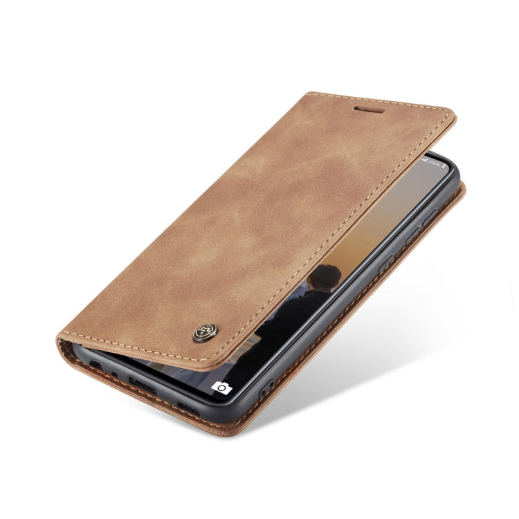 For Samsung Galaxy A33 5G CaseMe 013 Multifunctional Horizontal Flip Leather Phone Case(Brown) - Samsung Accessories by CaseMe | Online Shopping UK | buy2fix