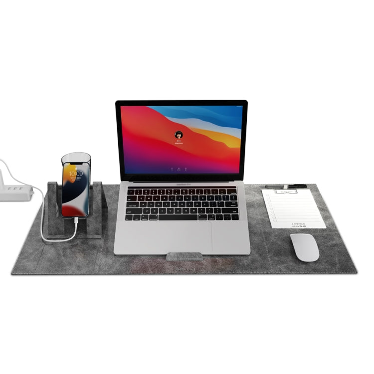 Multifunctional Foldable Phone Bracket Tablet Holder Table Mat(Light Grey) - Mouse Pads by buy2fix | Online Shopping UK | buy2fix