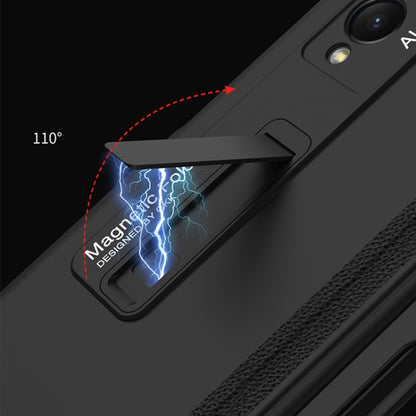 For Samsung Galaxy Z Fold3 5G GKK Magnetic Full Coverage Phone Flip Case with Pen Slot(Black) - Galaxy Phone Cases by GKK | Online Shopping UK | buy2fix