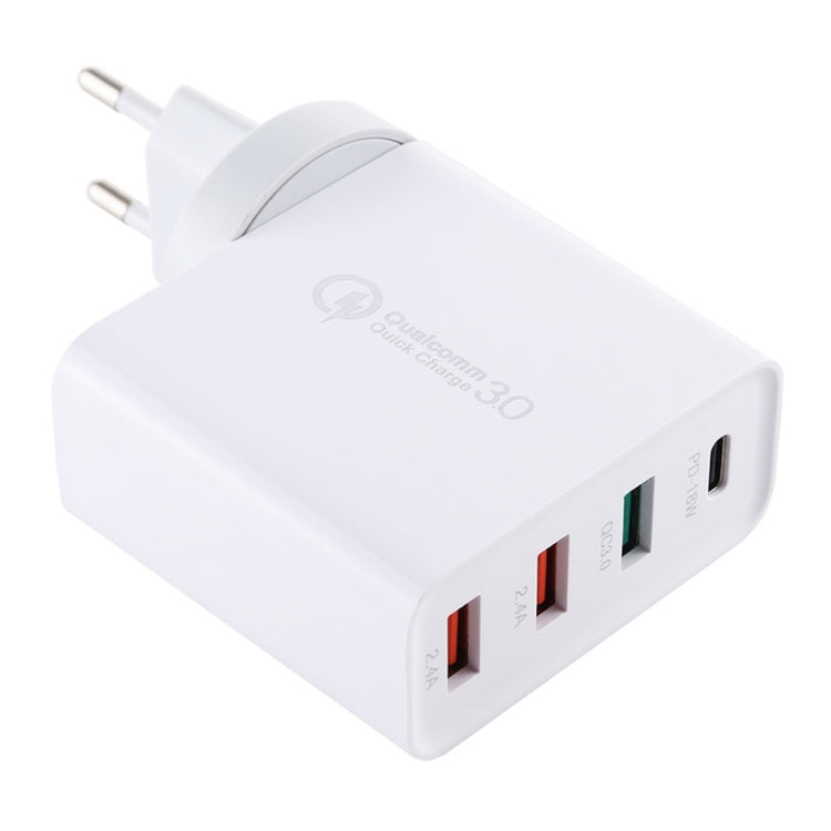 A3 PD 18W USB-C / Type-C + QC3.0 USB + Dual USB Interface Travel Charger - Apple Accessories by buy2fix | Online Shopping UK | buy2fix