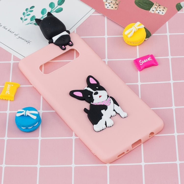 For Galaxy S10 3D Cartoon Pattern Shockproof TPU Protective Case(Cute Dog) - Samsung Accessories by buy2fix | Online Shopping UK | buy2fix