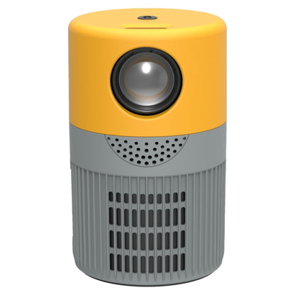 T400 100 inch Screen 3000 Lumens LED Mini Projector, Plug Type:AU Plug(Grey Yellow) - Consumer Electronics by buy2fix | Online Shopping UK | buy2fix