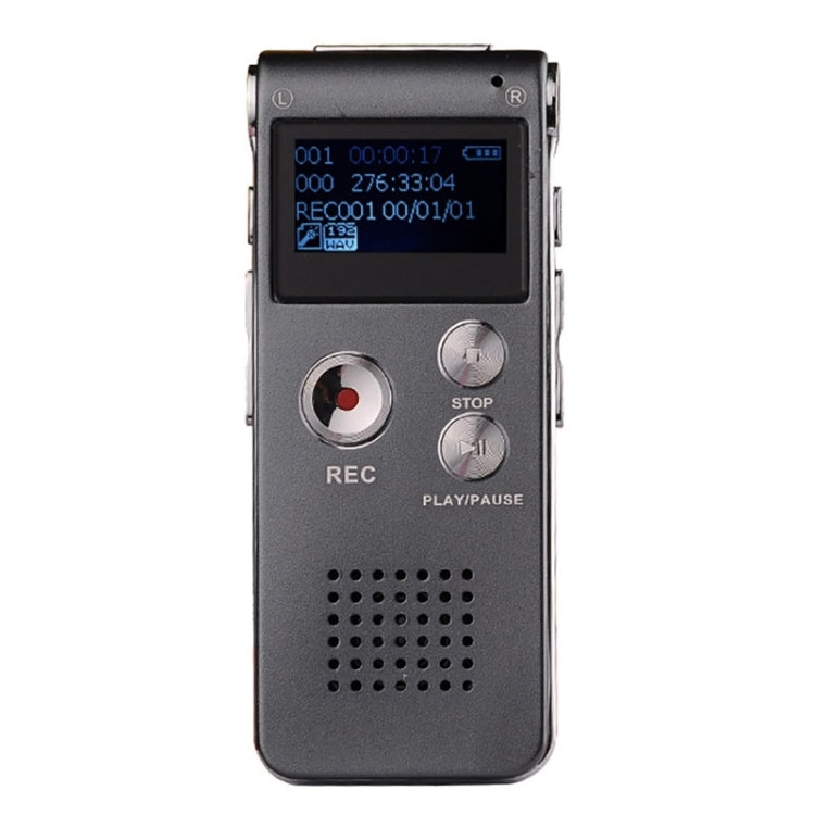 SK-012 4GB USB Dictaphone Digital Audio Voice Recorder with WAV MP3 Player VAR Function(Grey) - Consumer Electronics by buy2fix | Online Shopping UK | buy2fix