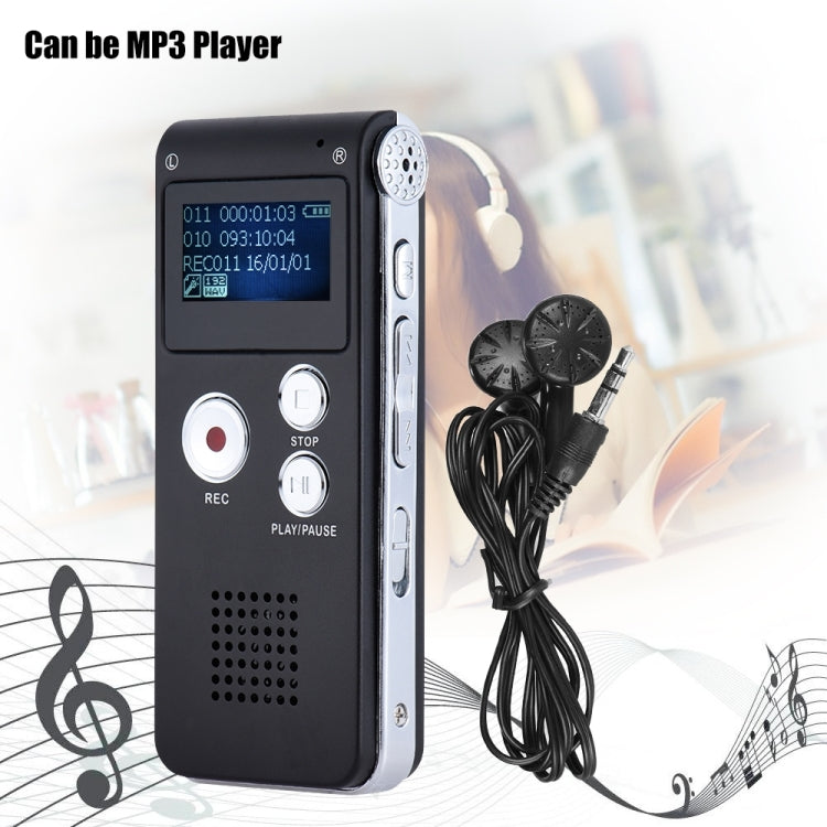 SK-012 16GB USB Dictaphone Digital Audio Voice Recorder with WAV MP3 Player VAR Function(Purple) - Consumer Electronics by buy2fix | Online Shopping UK | buy2fix
