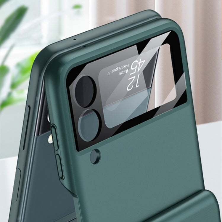 For Samsung Galaxy Z Flip3 5G GKK Magnetic Hinged Flip Case with Ring Holder(Forest Green) - Galaxy Phone Cases by GKK | Online Shopping UK | buy2fix