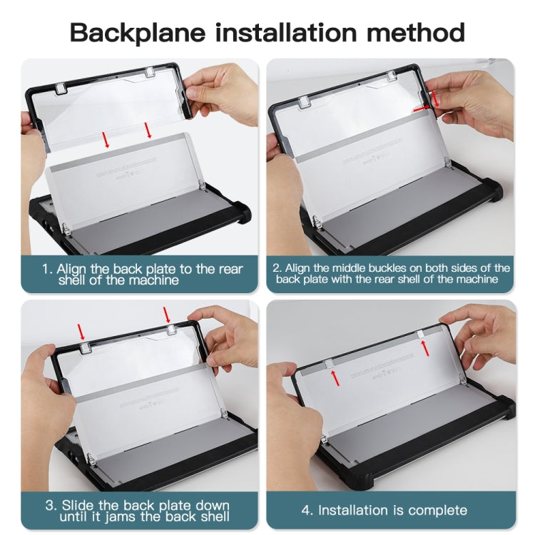 For MicroSoft Surface Pro 8 Acrylic Transparent Hand Strap Laptop Case - Other by buy2fix | Online Shopping UK | buy2fix