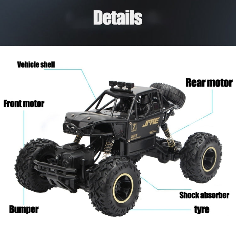 2.4GHz 4WD Double Motors Off-Road Climbing Car Remote Control Vehicle, Model:6241(Black) - RC Cars by buy2fix | Online Shopping UK | buy2fix