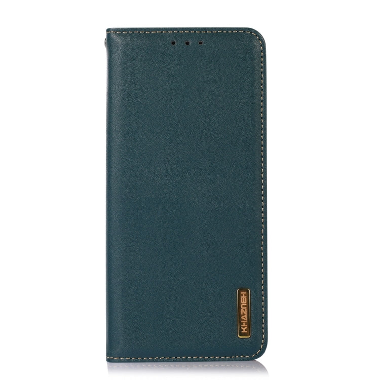 For Samsung Galaxy M53 5G KHAZNEH Nappa Top Layer Cowhide Leather Phone Case(Green) - Galaxy Phone Cases by buy2fix | Online Shopping UK | buy2fix