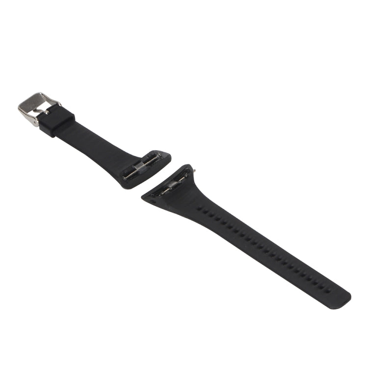 For POLAR FT4 & FT7 Silicone Watch Band(Black) - Smart Wear by buy2fix | Online Shopping UK | buy2fix