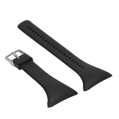 For POLAR FT4 & FT7 Silicone Watch Band(Black) - Smart Wear by buy2fix | Online Shopping UK | buy2fix