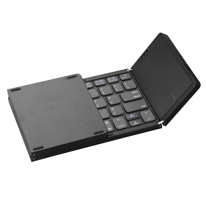 B089T Foldable Bluetooth Keyboard Rechargeable with Touchpad(Black) - Wireless Keyboard by buy2fix | Online Shopping UK | buy2fix