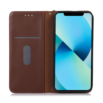 For Samsung Galaxy Xcover6 Pro KHAZNEH Nappa Top Layer Cowhide Leather Phone Case(Brown) - Galaxy Phone Cases by buy2fix | Online Shopping UK | buy2fix