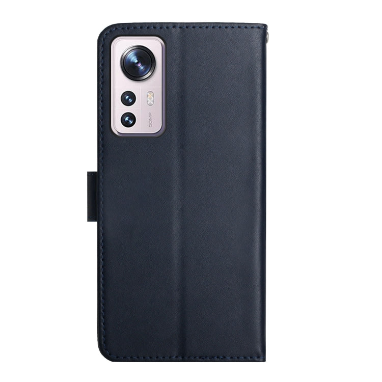 For Xiaomi 12 Lite Genuine Leather Fingerprint-proof Horizontal Flip Phone Case(Blue) - Xiaomi Cases by buy2fix | Online Shopping UK | buy2fix