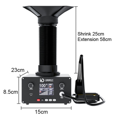 TBK D201 Constant Temperature Soldering Iron Welder Station With Smoke Filter(UK Plug) - Home & Garden by TBK | Online Shopping UK | buy2fix