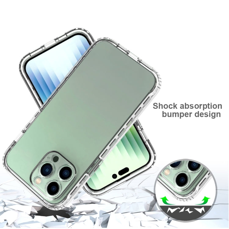 For iPhone 14 Pro Full Body Shockproof Clear Gradient Phone Case (Transparent) - iPhone 14 Pro Cases by buy2fix | Online Shopping UK | buy2fix