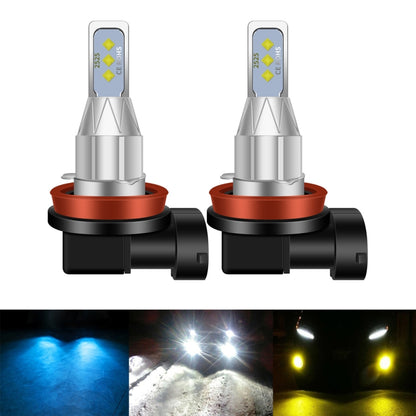 1 Pair H8 DC 12V-24V 12W 1800LM Car LED Fog Light(Yellow Light) - In Car by buy2fix | Online Shopping UK | buy2fix