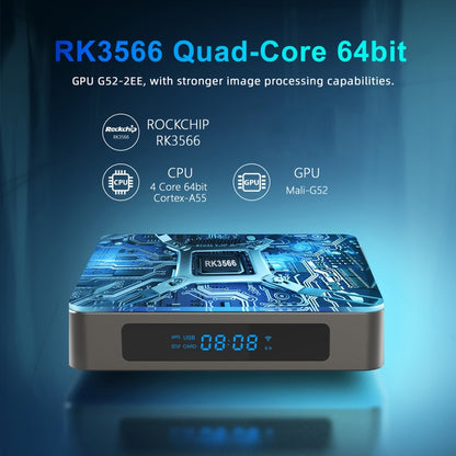 X96 X6 8K Smart TV BOX Android 11.0 Media Player, RK3566 Quad Core ARM Cortex A55, RAM: 8GB, ROM: 128GB, Plug Type:US Plug - Consumer Electronics by buy2fix | Online Shopping UK | buy2fix