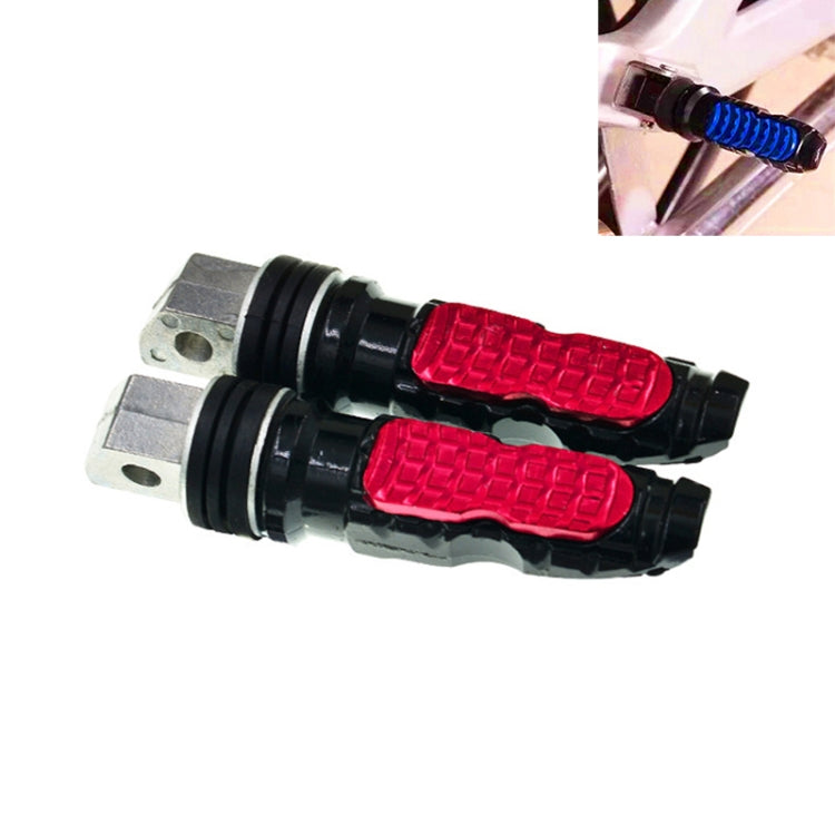 Universal Motor Bike Footpegs Foot Rests Rear Pedals Set Motorcycle Modification Accessories(Red) - In Car by buy2fix | Online Shopping UK | buy2fix