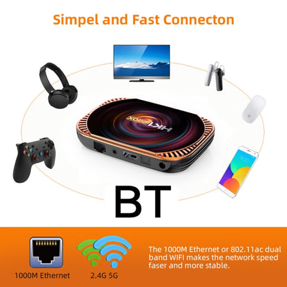 MECOOL HK1RBOX X4 4K TV Box, Android 11 Amlogic S905X4 CPU with RC 4GB+128GB(EU Plug) - Amlogic S905 by MECOOL | Online Shopping UK | buy2fix