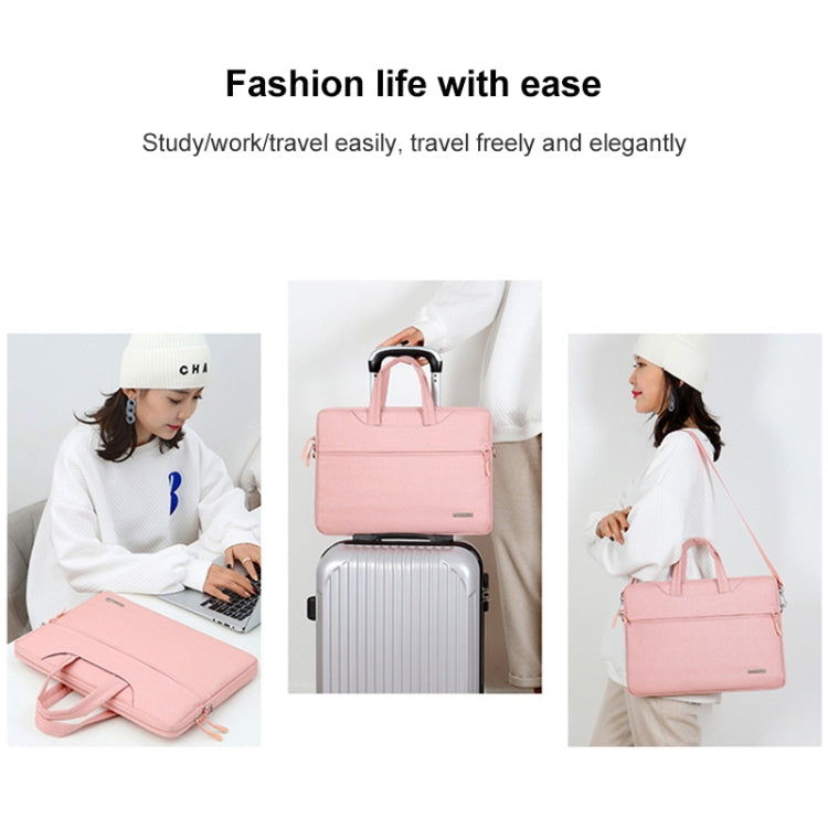 Handbag Laptop Bag Inner Bag with Shoulder Strap, Size:16.1 inch(Pink) - Other by buy2fix | Online Shopping UK | buy2fix