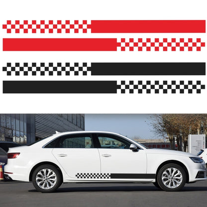 2 PCS/Set D-282 Waistline Pattern Car Modified Decorative Sticker(White) - In Car by buy2fix | Online Shopping UK | buy2fix