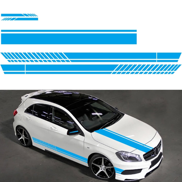 D-936 Stripe Pattern Car Modified Decorative Sticker(Blue) - In Car by buy2fix | Online Shopping UK | buy2fix