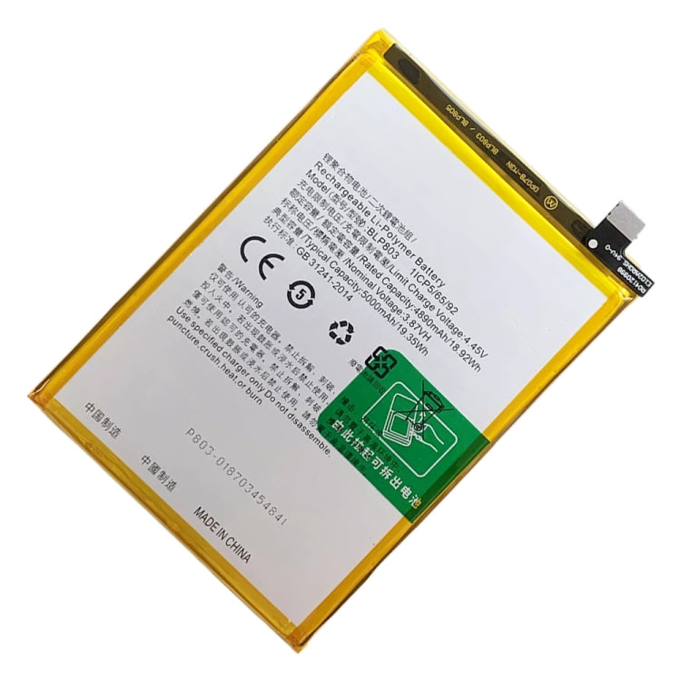 BLP803 5000 mAh Li-Polymer Battery Replacement For Realme C17 / Realme 7i - For OPPO by buy2fix | Online Shopping UK | buy2fix