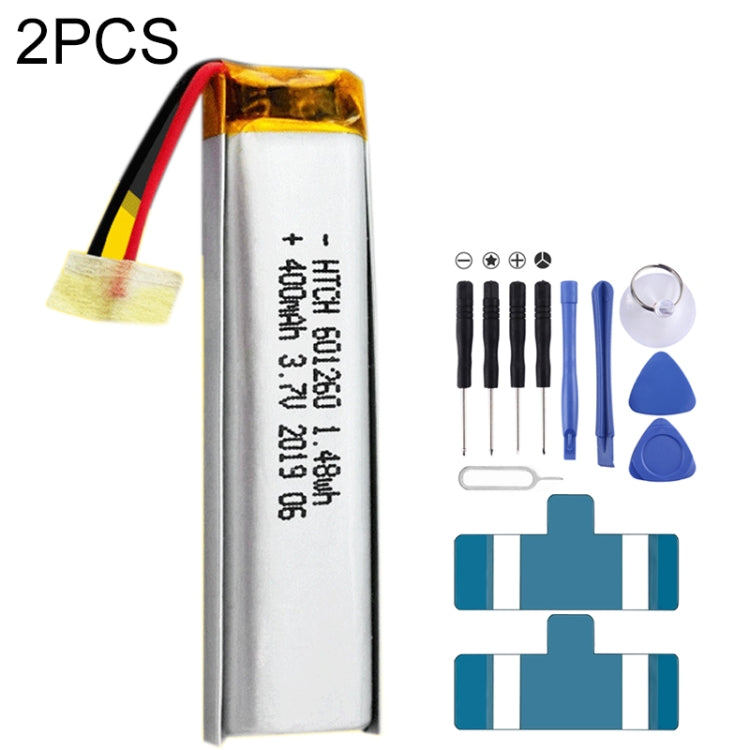 2pcs 601260 400mAh Li-Polymer Battery Replacement - Others by buy2fix | Online Shopping UK | buy2fix