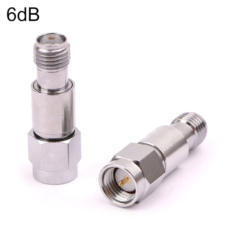 6dBi SMA Attenuator DC-6GHz SMA Coaxial Fixed Connectors - Connectors by buy2fix | Online Shopping UK | buy2fix