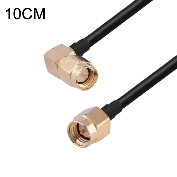 SMA Male Elbow to SMA Male RG174 RF Coaxial Adapter Cable, Length: 10cm - Connectors by buy2fix | Online Shopping UK | buy2fix