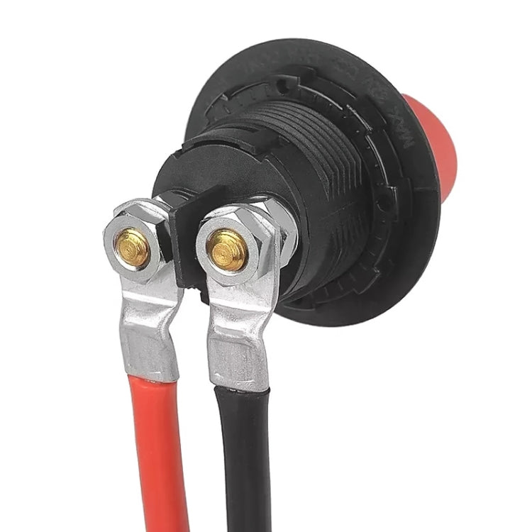 8AWG 10-6 Car 50cm Red + Black Pure Copper Battery Inverter Cable - Booster Cable & Clip by buy2fix | Online Shopping UK | buy2fix