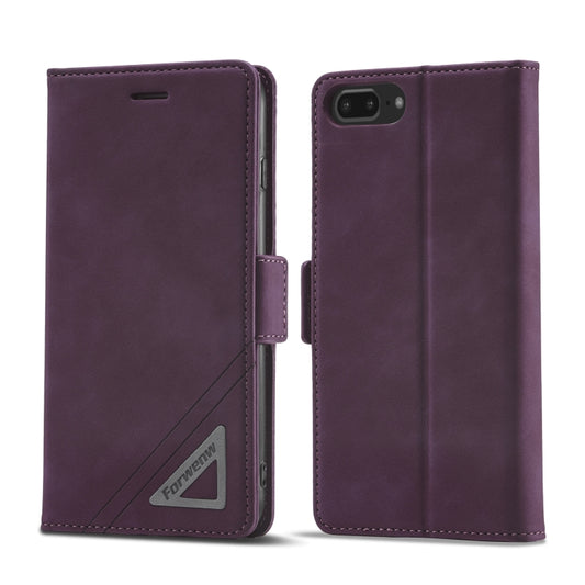 For iPhone SE 2022 / SE 2020 / 8 / 7 Forwenw Dual-side Buckle Leather Phone Case(Wine Red) - iPhone SE 2022 / 2020 / 8 / 7 Cases by Forwenw | Online Shopping UK | buy2fix