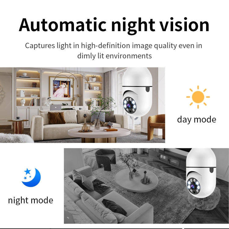 A6 2MP HD Light Bulb WiFi Camera Support Motion Detection/Two-way Audio/Night Vision/TF Card - Security by buy2fix | Online Shopping UK | buy2fix