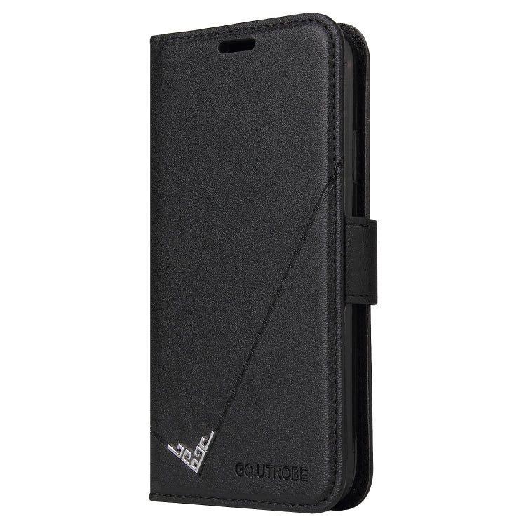 For iPhone XR GQUTROBE Right Angle Leather Phone Case(Black) - More iPhone Cases by GQUTROBE | Online Shopping UK | buy2fix