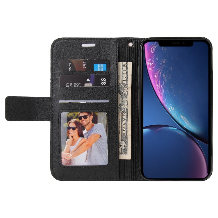 For iPhone XR GQUTROBE Right Angle Leather Phone Case(Black) - More iPhone Cases by GQUTROBE | Online Shopping UK | buy2fix