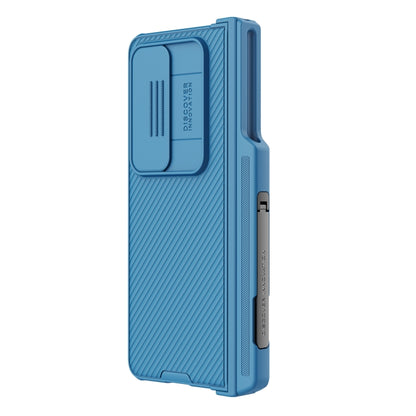 For Samsung Galaxy Z Fold4 5G NILLKIN Black Mirror Pro Series Camshield PC Phone Case with Pen Slot, Set Version(Blue) - Galaxy Z Fold4 5G Cases by NILLKIN | Online Shopping UK | buy2fix