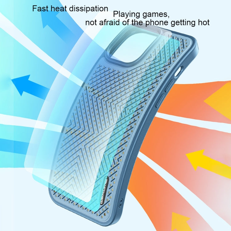 For iPhone 13 Pro Max WEKOME Graphene Heat Dissipation Phone Case (Blue) - iPhone 13 Pro Max Cases by WK | Online Shopping UK | buy2fix