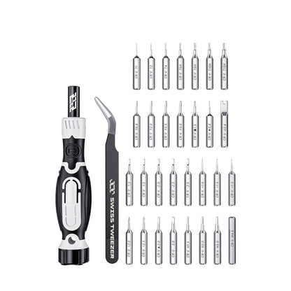 JAKEMY 32 in 1 Precision Screwdriver Set with Tweezers, Model:JM-8189A - Screwdriver Set by JAKEMY | Online Shopping UK | buy2fix