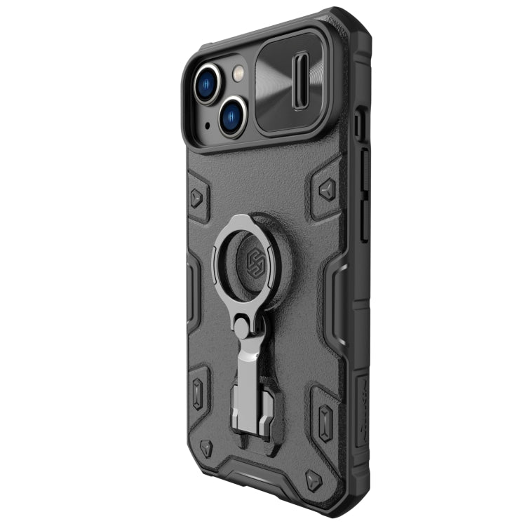 For iPhone 14 NILLKIN Shockproof CamShield Armor Protective Case(Black) - iPhone 14 Cases by NILLKIN | Online Shopping UK | buy2fix