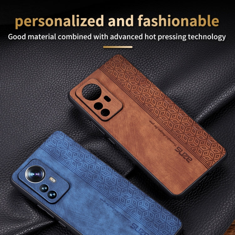 For Xiaomi 12 Pro / 12S Pro AZNS 3D Embossed Skin Feel Phone Case(Purple) - Xiaomi Cases by AZNS | Online Shopping UK | buy2fix