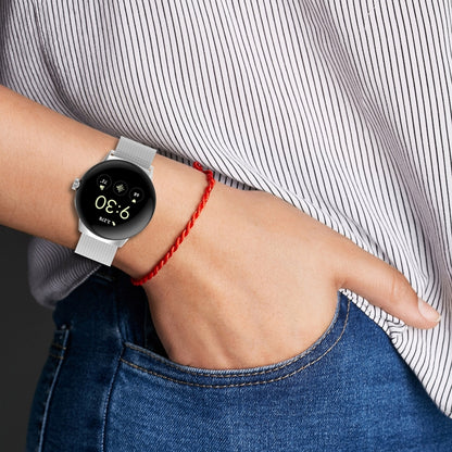 For Google Pixel Watch Milanese Stainless Steel Metal Watch Band(Black) - Smart Wear by buy2fix | Online Shopping UK | buy2fix