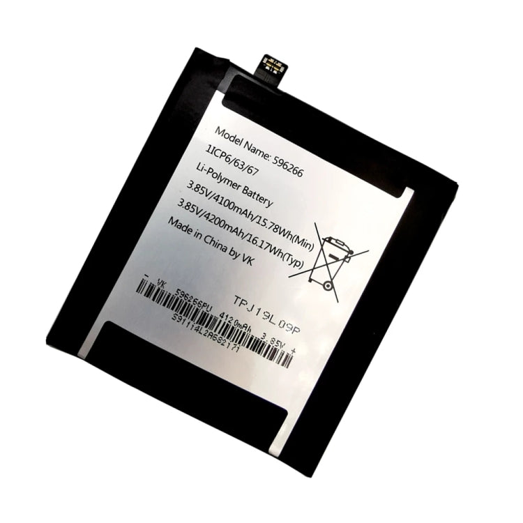 For Wiko TPJ19K05P / Cat S42 4200mAh 596266 Battery Replacement - Others by buy2fix | Online Shopping UK | buy2fix