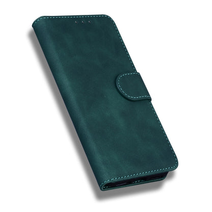 For Tecno Camon 19 Neo Skin Feel Pure Color Flip Leather Phone Case(Green) - Tecno Cases by buy2fix | Online Shopping UK | buy2fix